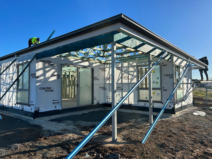 Image of house under construction in Mooroopna